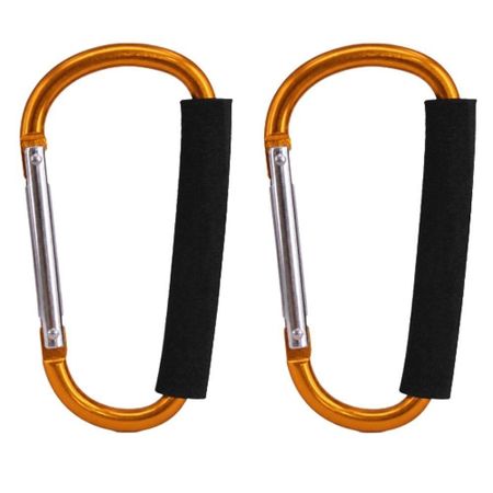 2 Pcs Aluminum Alloy Carabiner Hook D Ring Heavy Duty Carabiner Carabiner Clip  Outdoor Speaker Carabiner