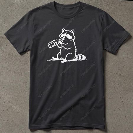 Funny Raccoon Drinking Beer Shirt, Funny Meme Shirt, Funny Racoon Meme Shirt Vintage, Racoon Shirt, Y2K Tee Gifts For Friends, Beer Shirt 3XL