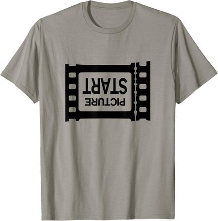Футболка с графическим принтом  Picture Start 35mm Film Leader Movie Buff Retro  S разноцветный