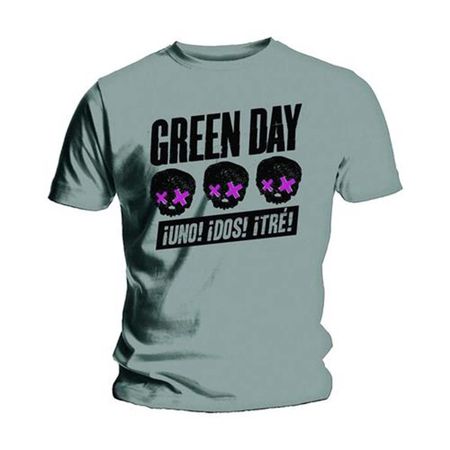 Футболка Green Day Three Heads Better Than One Официальная мужская футболка унисекс 3XL