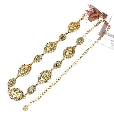 Belly Chain Dress Belt Chains Oval Tassel Body Chain New Bohemian Waist Chains  Women золотой