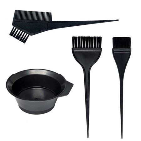 4Pcs/Set Hair Coloring Hair Dyeing Kit Professional Hair Dye Tools  Barber чёрный