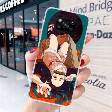Чехол для телефона Demon Slayer Kamado Nezuko для Xiaomi Poco X3 Nfc M3 F3 F1 Mi Note 10 Pro 11 Lite 9 8 CC9 9T 10T A3 A2 A1 11i Fundas Xiaomi Poco X3 (Pro)
