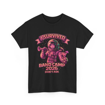 I Survived Band Camp 2026 Dont Ask PINK T shirt,Funny Music Marching Band Tee,Band Camp Survivor Gift, 3XL