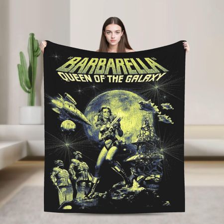 Queen Of The Galaxy Barbarella Blankets Coral Fleece Plush  Winter   Lightweight Thin Throw Blanket for Bed Outdoor Bedspread 75X95CM