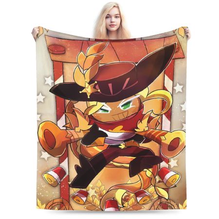 Cookie Run Kingdom  Plush Blanket Students  Flannel Throw Blanket For Couch Bed Soft Warm Custom Quality Bedspread Birthday Gift 75X95CM