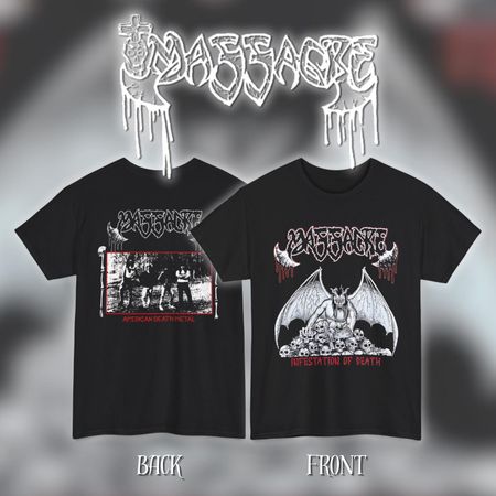 Massacre - Infestation Of Death | Gildan Heavy Cotton Tee | Size- S, M, L, XL, 2-3 XL L