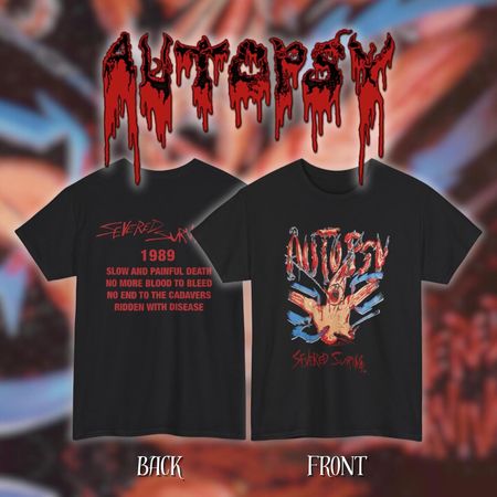 Autopsy - Severed Survival | Gildan Heavy Cotton Tee | Size- S, M, L, XL, 2-3 XL XL