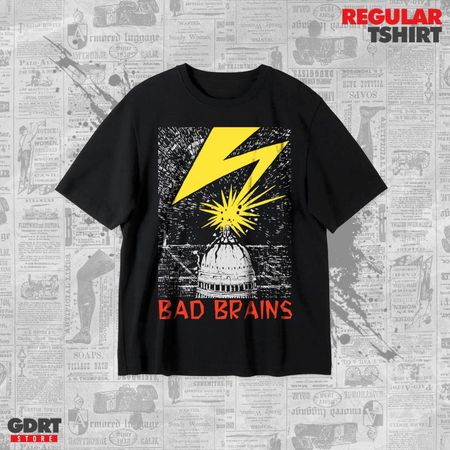 Bad Brains T shirt - White House - Unisex Heavy Shirt L