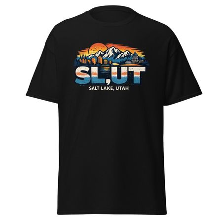 SL,UT - Funny Salt Lake Utah T-Shirt, Unisex S