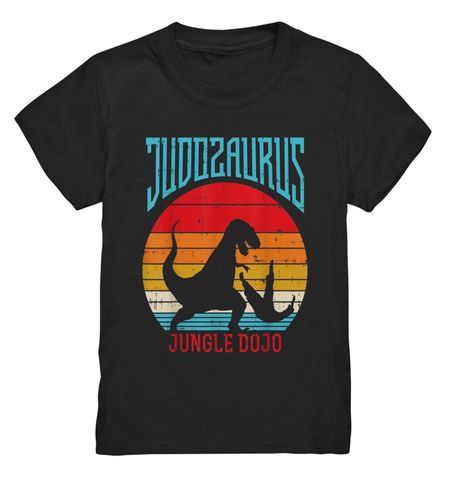 Judo Vintage Judoka Boys Dino Judosaurus Retro T-Shirt - Children s Premium Shirt 2XL