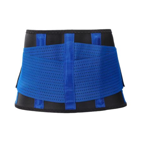 Adjustabl Tummy Control Shapewear Solid Color Training Sweat Belt Abdominal Belt  Workout XXXL синий