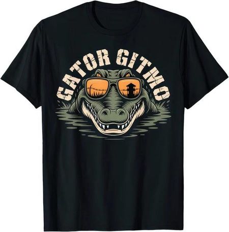 Gator Gitmo Alligator Sunglasses Watercolor Funny Gator Graphic T-Shirt S