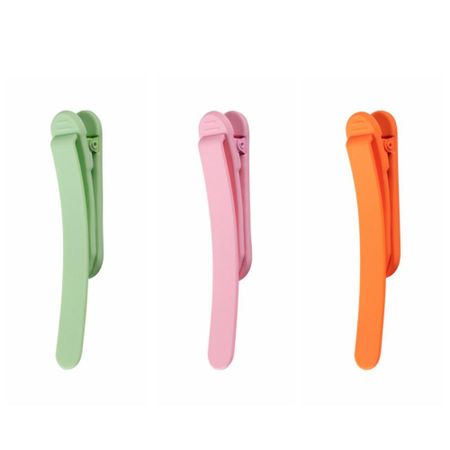 3/6pcs Non-Deforming Silicone Bookmark Simple Automatic Bookmark  School Office Supply Style2 3pcs