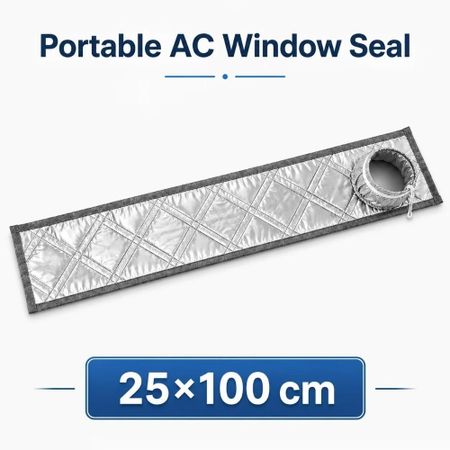 Silver Coated Air Conditioner Window Seal Window Insulation Panel  Portable Air Conditioner 25*100cm