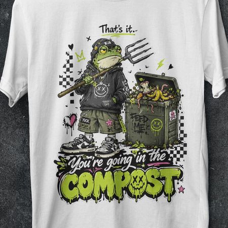 Funny Gardening Shirt, gift, I Compost Shirt, Frog Garde Shirt, the compost shirt, frogs, funny frog shirt, sarcastic shirt, Gardening Tee S
