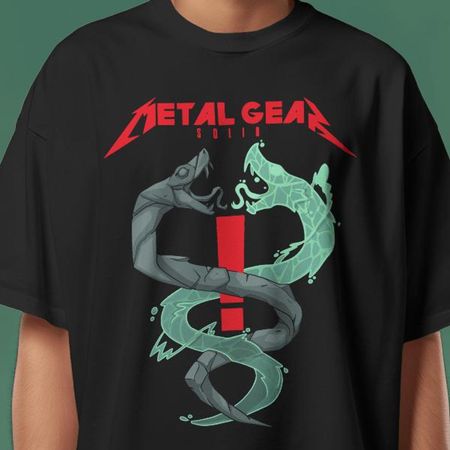 Metal Gear Solid Graphic Tee: Twin Snakes Design XL