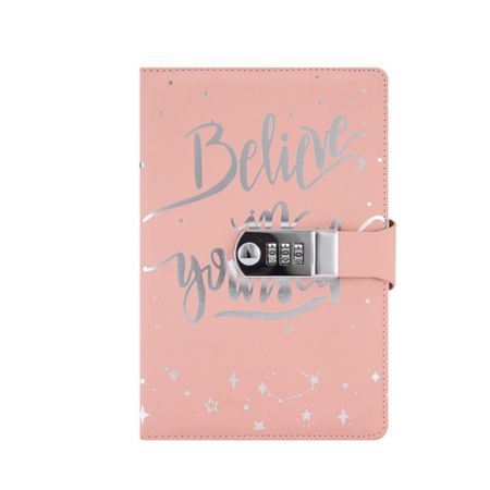 Protecting Secrets Notebook with Combination Lock 145 Sheets Journal Notebook  Gifts розовый