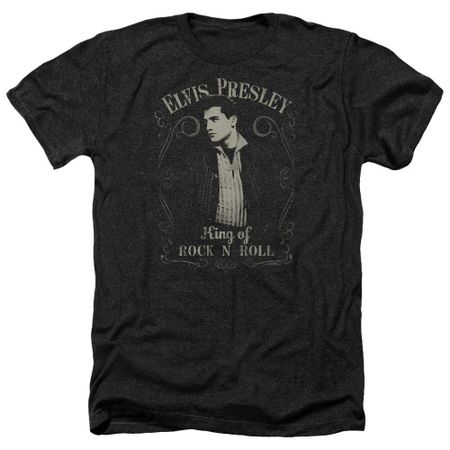 T-ShirtELVIS PRESLEY ROCK LEGEND Licensed Adult Men s Heather Band Tee Shirt SM-3XL XL