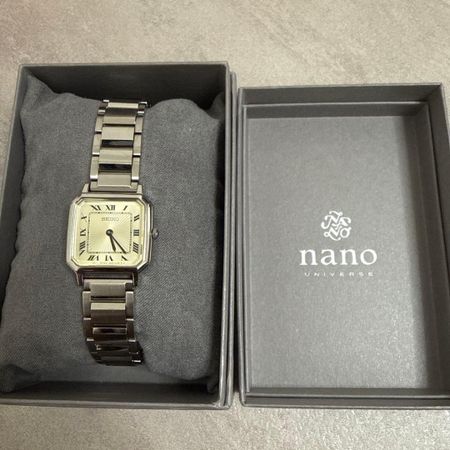 SEIKO Selection SSEH015 nano universe Limited Quartz Women Square Watch Japan