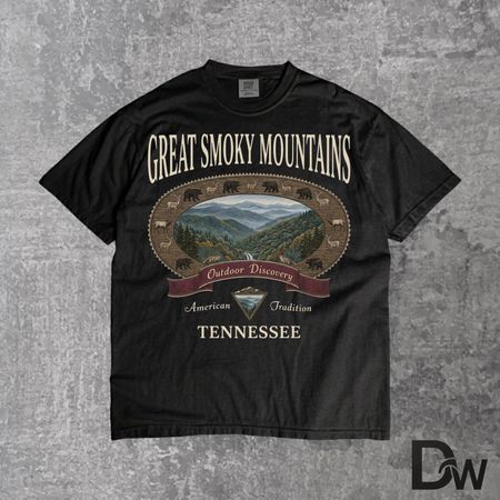 Great Smoky Mountains Comfort Colors T-Shirt | Vintage Retro 90s Tennessee National Park Tee 3XL