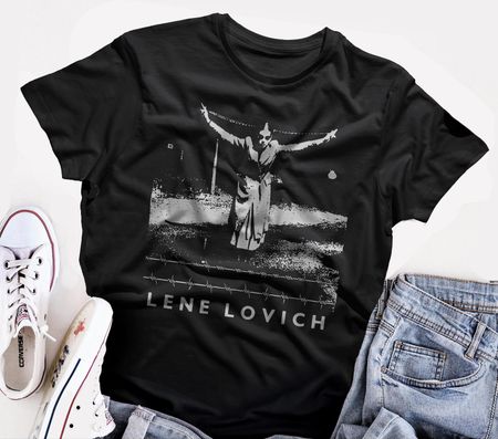 Lene Lovich T shirt screen print short sleeve shirt cotton S