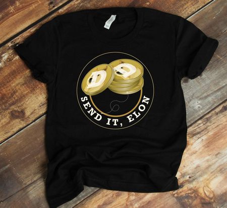 Send It Elon, Funy Dogecoin Shirt, Blockchain T-Shirt, Bitcoin Lover, Cryptocurrency Tee, Tank-top, T-shirt, Doge, Shiba Inu 3XL