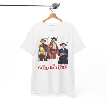 The Good The Bad and The Ugly Movie Men s Grey White Tees T-Shirt Size S to 5XL 2XL