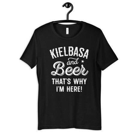 Kielbasa and Beer T-Shirt, T-shirt, Womens Tees,T-shirt, Tank Top, T-shirt 3XL