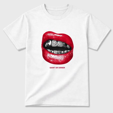Saint or Sinner graphic tee. Streetwear Brand Graphic T-Shirt. AJ1 Low OG Banned 2XL