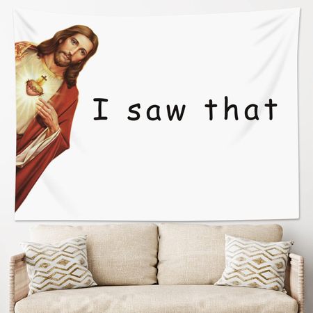 Tapestry Lb Funny Wall of Jesus 100X70CM