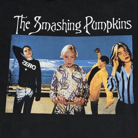 Винтажная футболка Smashing Pumpkins Moon Zero 90-х, размер L, одинарный шов, ПЕРЕПЕЧАТКА XXL