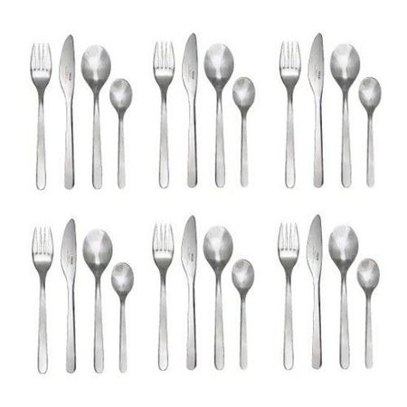 IKEA cutlery 24-piece set stainless steel FORNUFT kitchen supplies stylish simple Nordic cute
