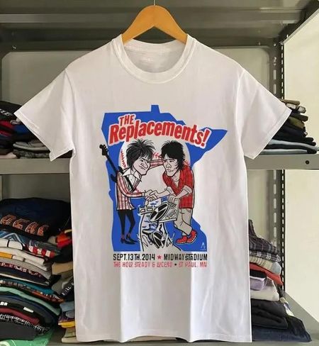 The Replacements Midway Stadium Concert Tour rock band shirt L