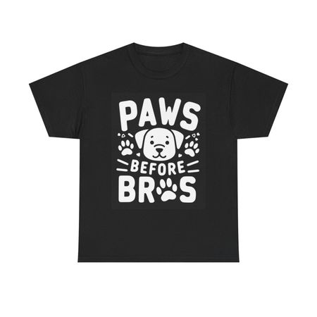Paws Before Bras Graphic T Shirt Funny Dog Lover Unisex Heavy Cotton Tee XXXXL