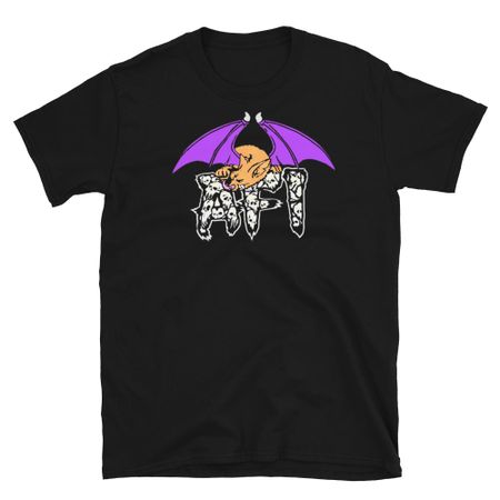 AFI Skulls logo with Resting Bat Goth Punk Band T-Shirt XXL