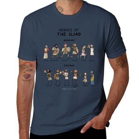 Heroes of the Iliad Greek Myth Comix TShirt Outdoor Activity Sports TShirt S