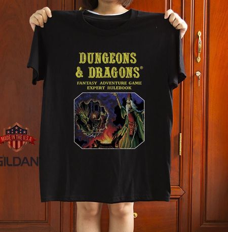 Фэнтезийное приключение Dungeons and Dragons Черная унисекс футболка Размеры S-5XL S
