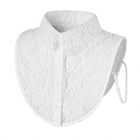 Fashion Decorative Collar Sweet Fake Collars Versatile Shirt Collar Lace Fake Collar белый