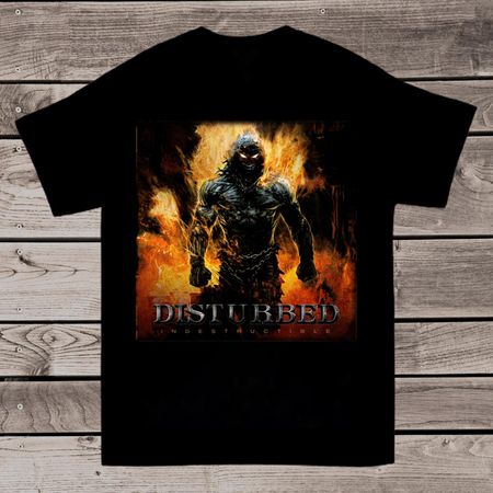 Новая футболка Disturbed Хлопок Черный Все Размеры Подарок для Фаната S