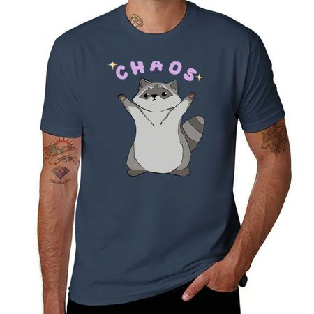 The Raccoon Of Chaos Tshirt Regular Fit Plain Tee Shirt S