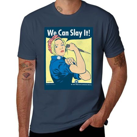 Buffy the Riveter TShirt Construction Work Tee Shirt S