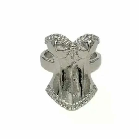 3D Corset Ring Zinc Zinc Alloy Princess Style Ring Fashion Jewelry Punk Skirt Hem Ring  Cosplay