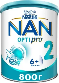 Детская смесь NAN 2 OptiPro с 6 месяцев 800г